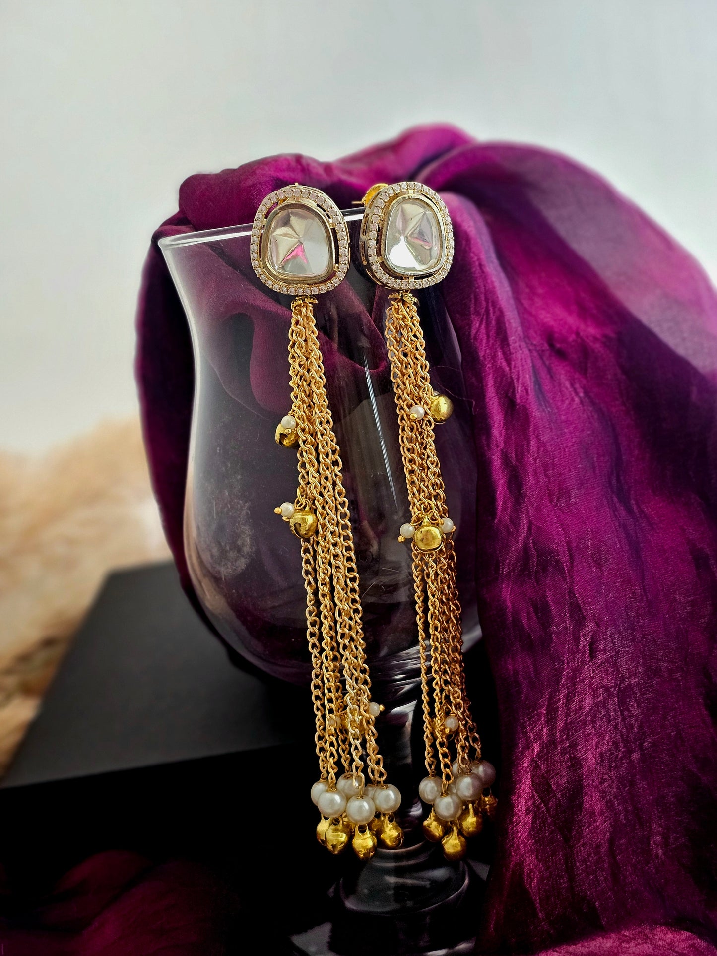 Kundan Pearl Harmony Chains