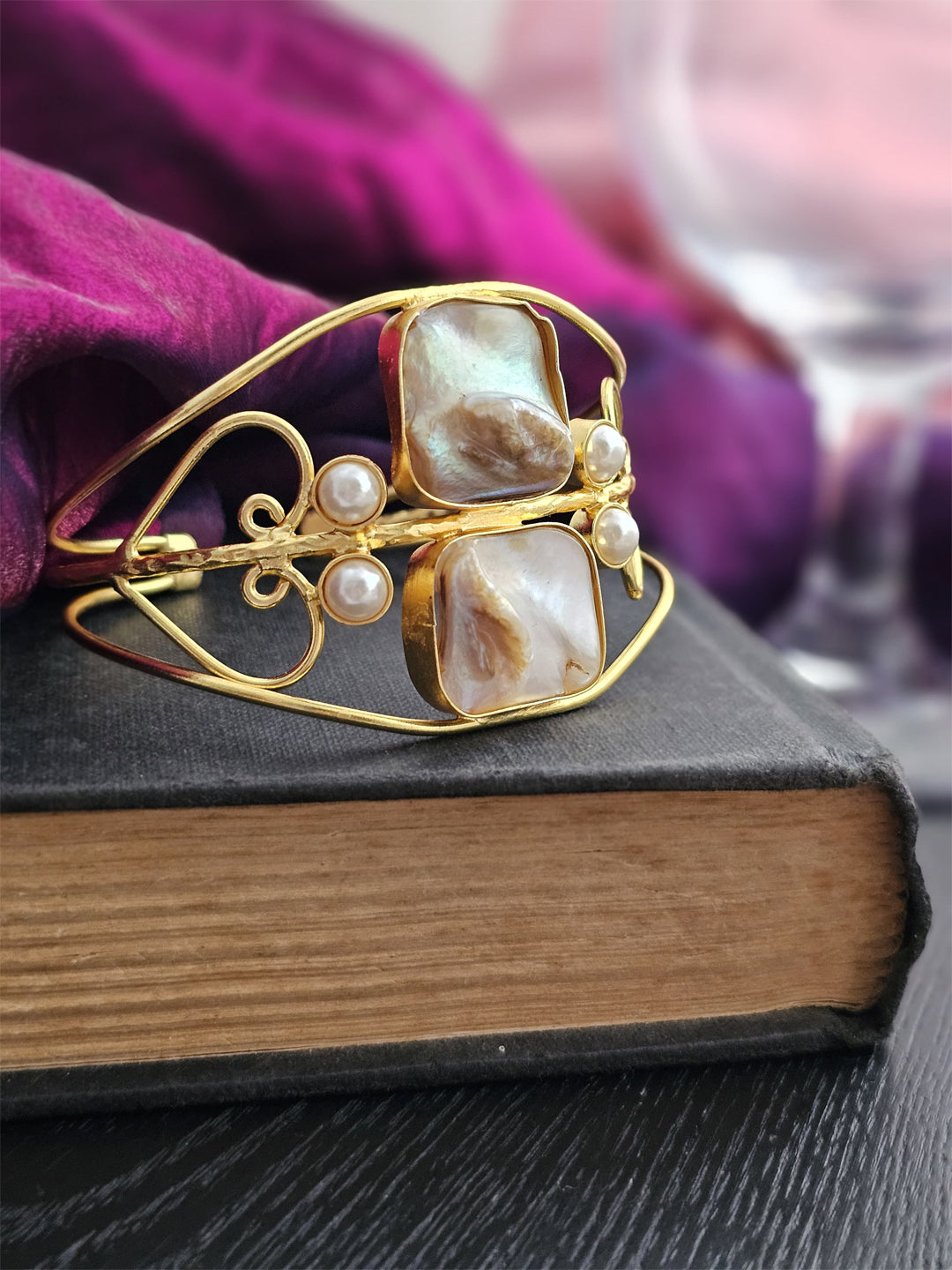 Aarini Lustrous Mother of Pearl Whisper Bracelet