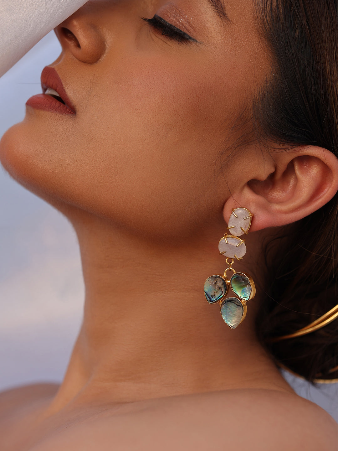 Seraphina Pastel Abalone Harmony Whisper Drop Earrings