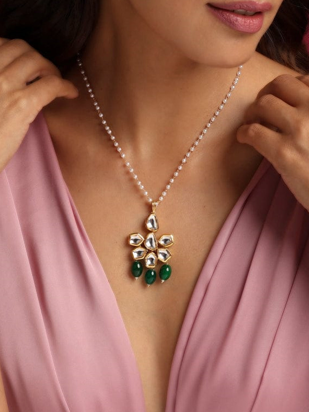 Garden Mist Kundan Necklace