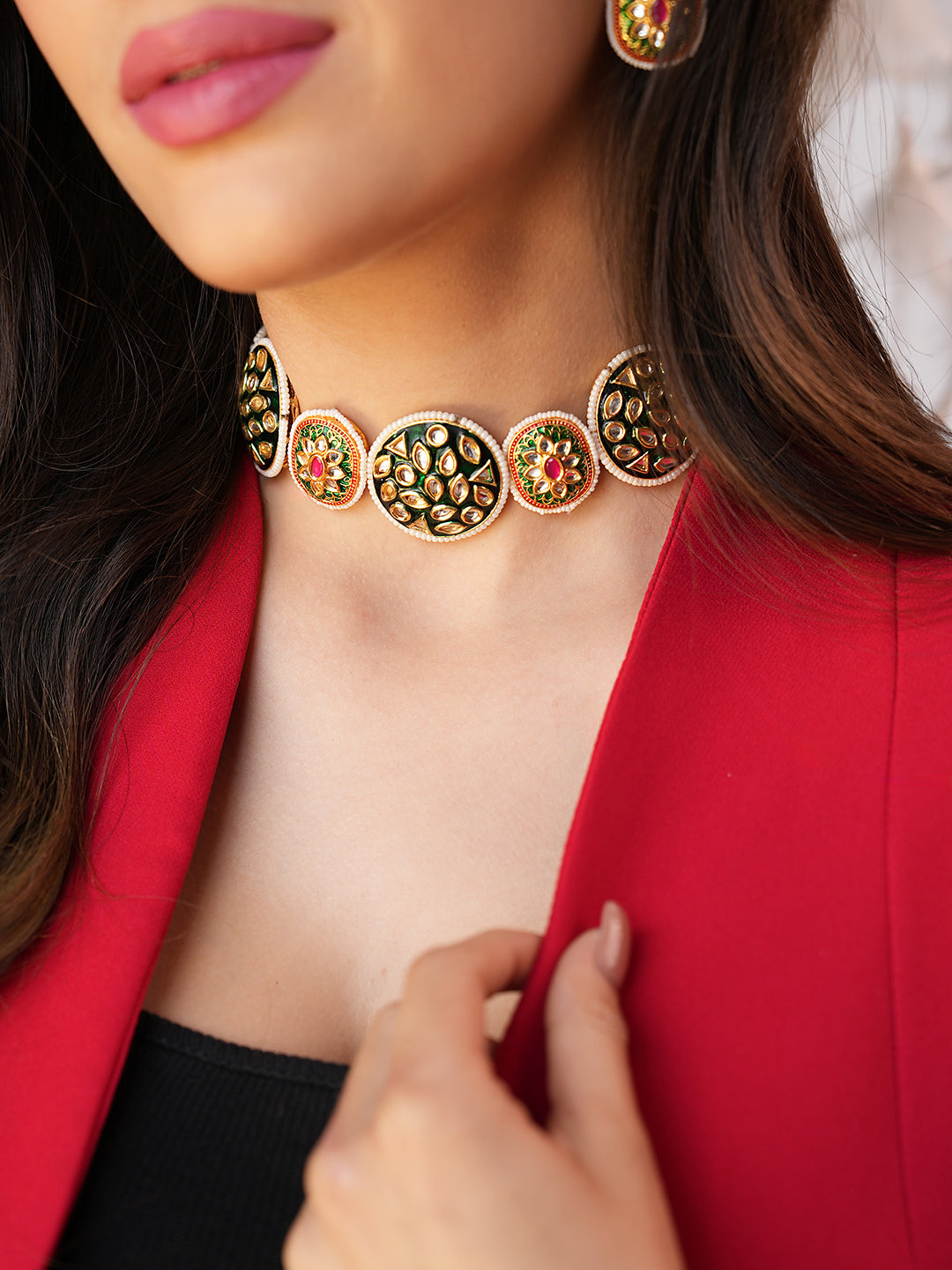 Aanya Hand-Made Kundan Choker Set