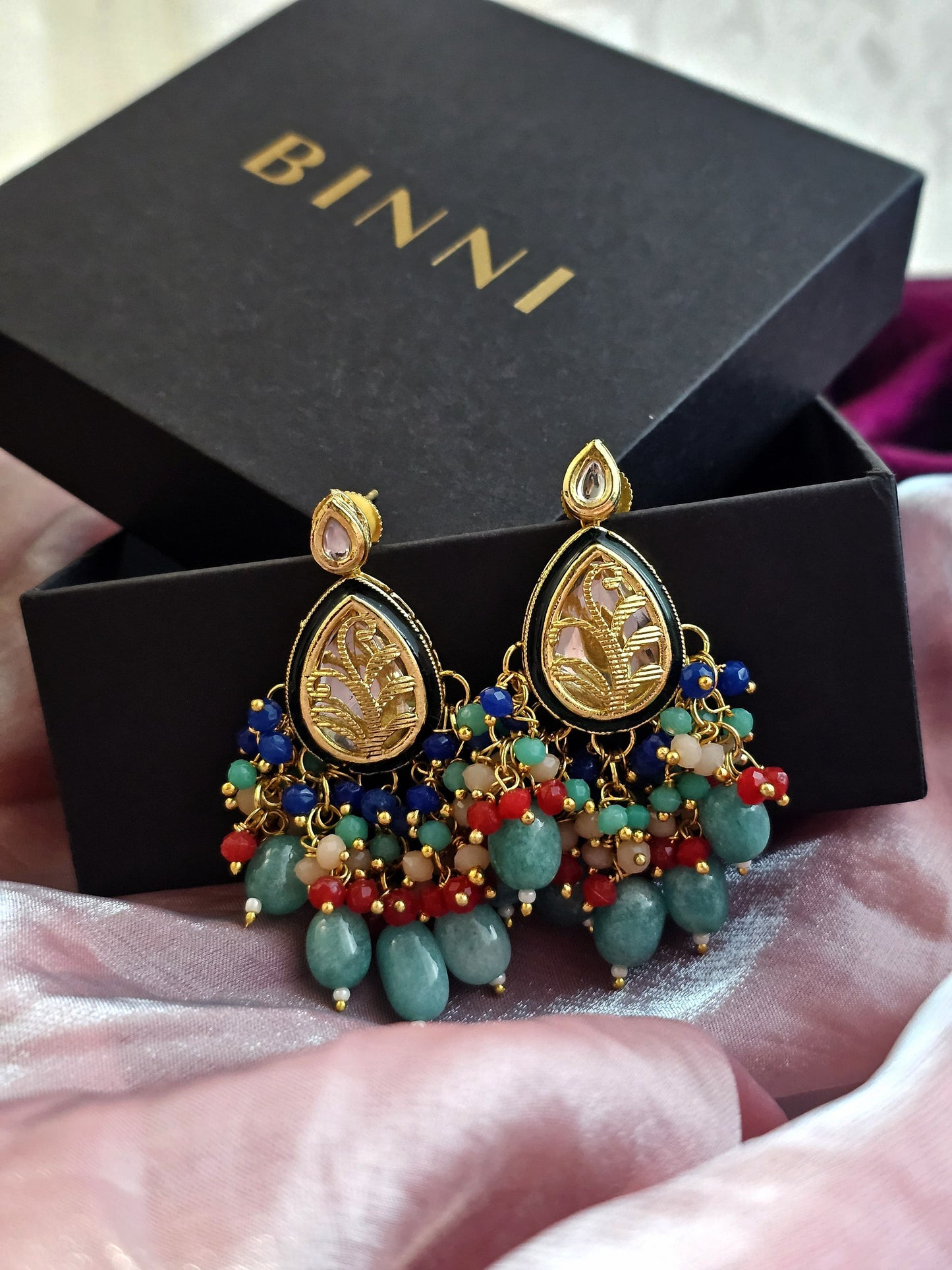 Rainbow Teardrop Earrings