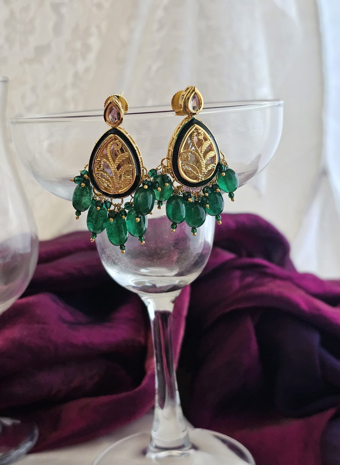 Emerald Dewdrop Earrings