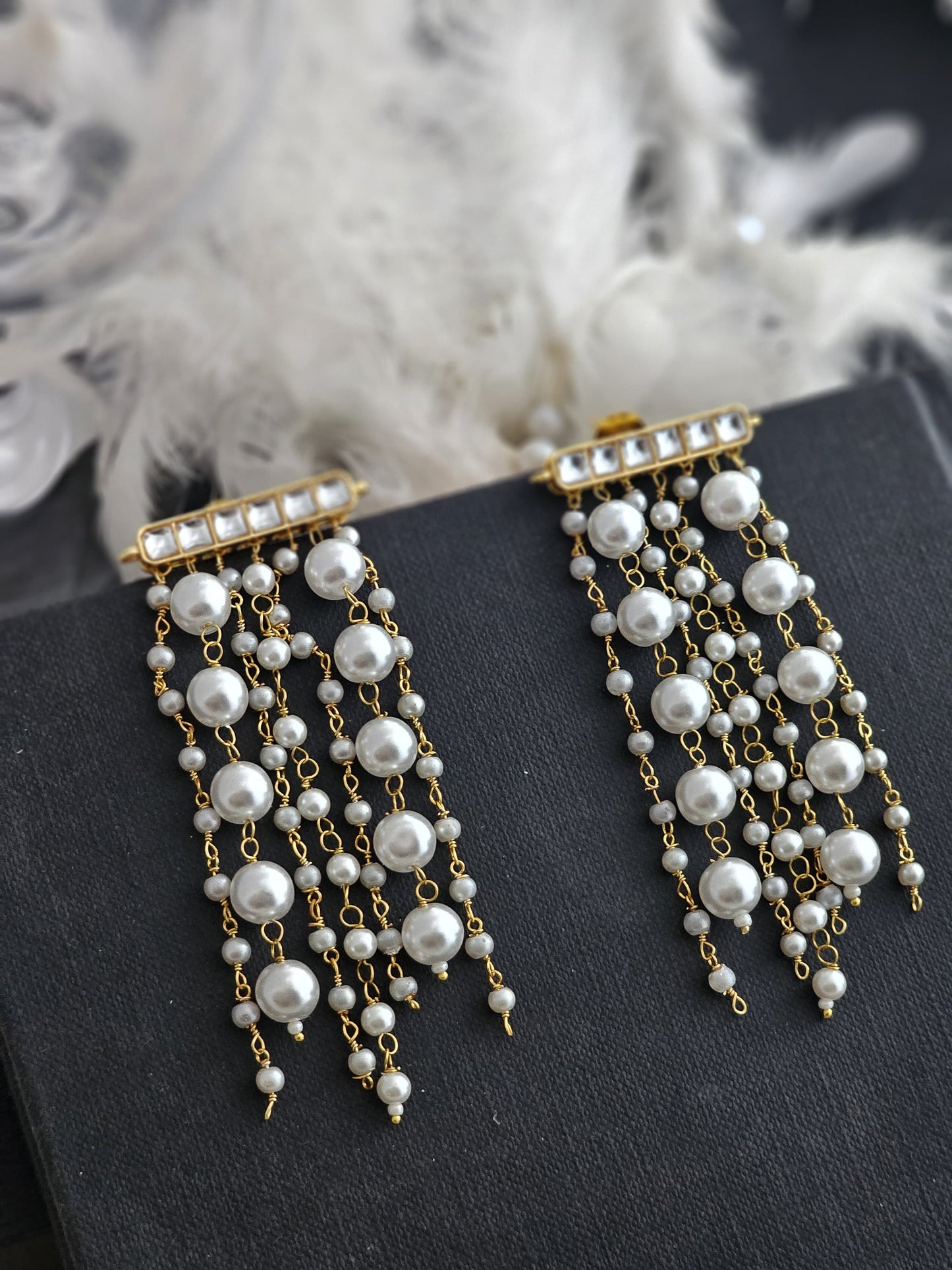 Dewdrop Pearl Dangle Earrings