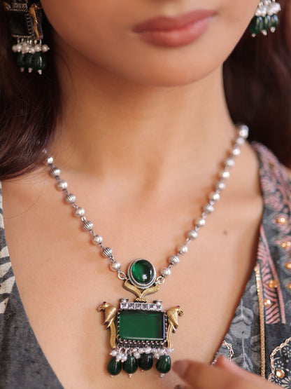 Emerald Regal Heritage Necklace Set