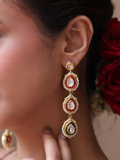 Dewdrop Kundan Earrings