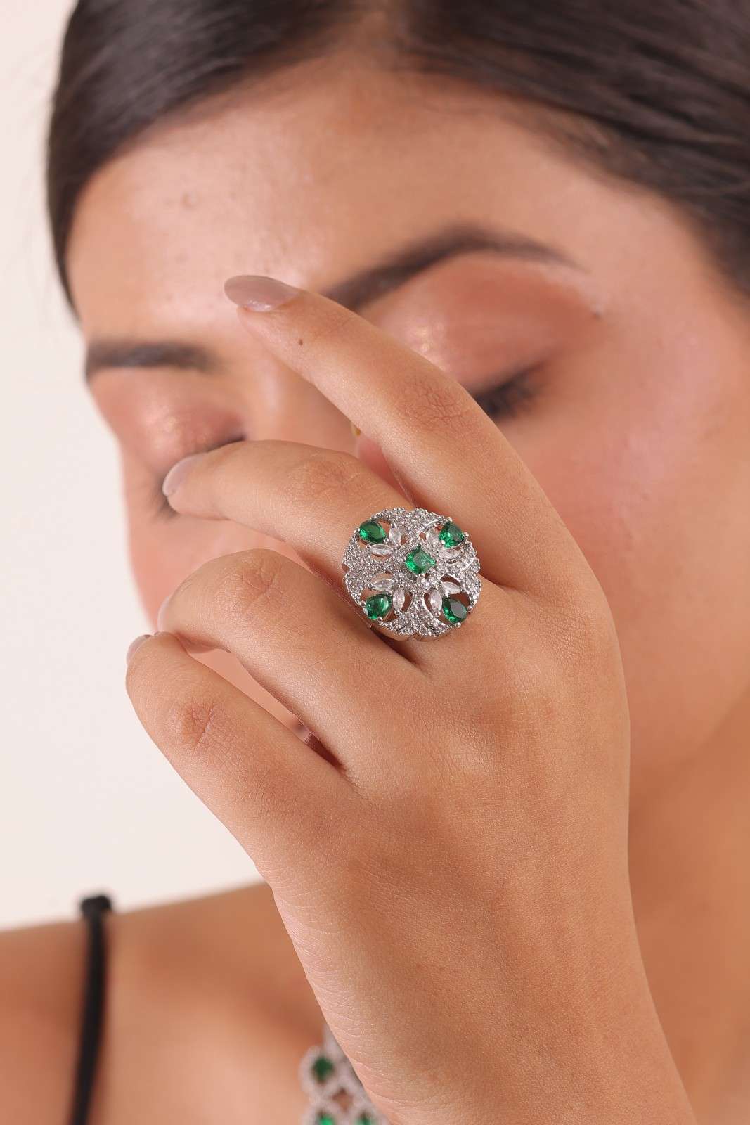 Emerald Bloom AD Ring