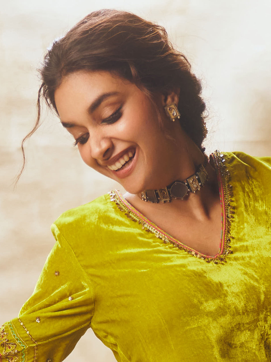 Amaya Exquisite German Silver Ornate Choker Set