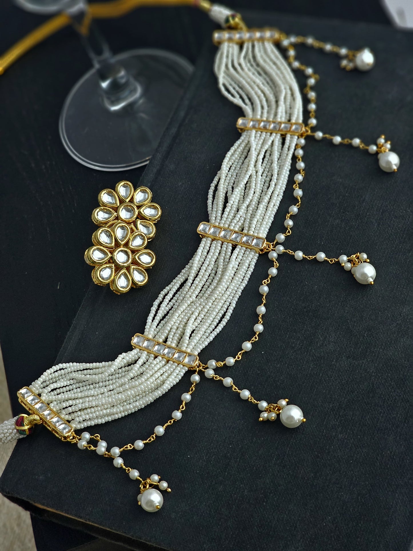 Regal Pearl Kundan Choker
