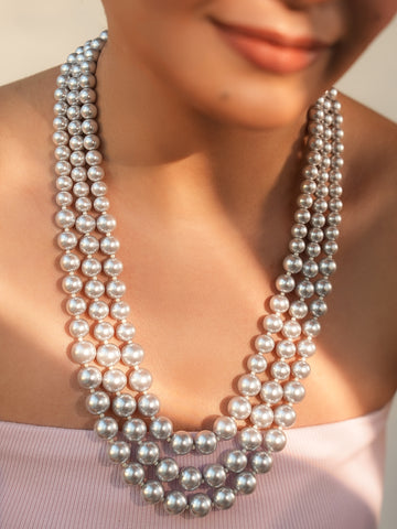 Tisya Triple Pearl Strand Necklace
