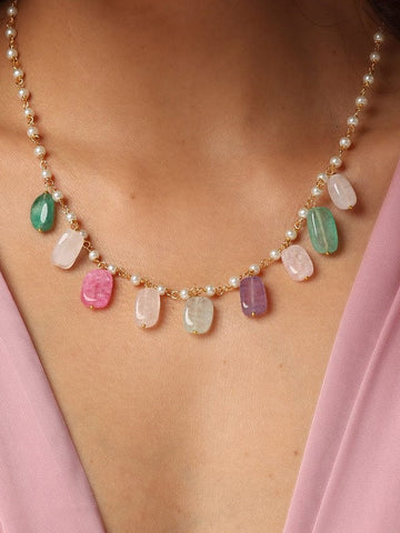 Prism Light Quartz Necklace