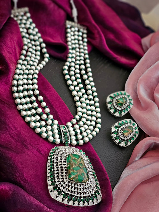 Vanya Mystical Forest Dew Whisper Necklace Ensemble
