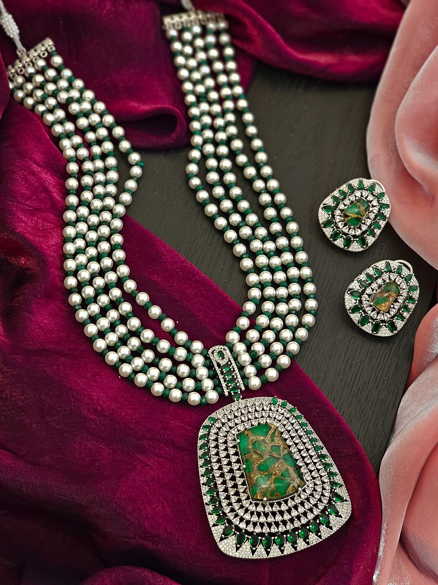 Vanya Mystical Forest Dew Whisper Necklace Ensemble