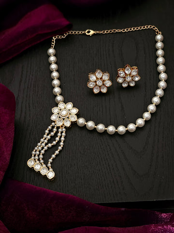 Samaira Divine Glow Ethereal Pearl Kundan Set