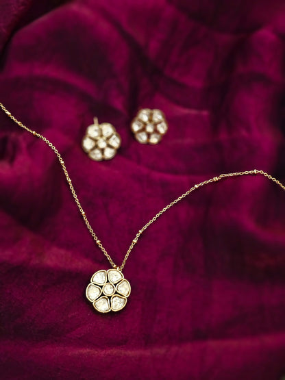 Jasmine Bloom Radiance Glow Pendant Necklace Set
