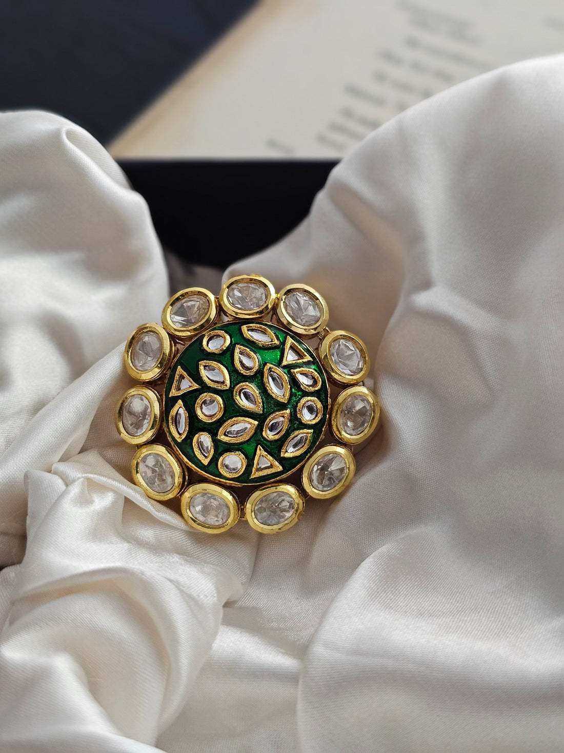 Royal Bloom Meenakari Ring