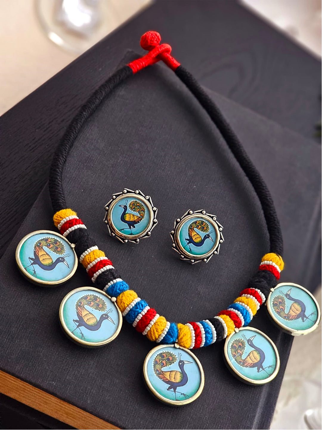 Anika Majestic Royal Azure Peacock Jewel Ensemble