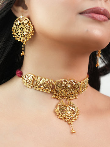 Vanya Floral Heritage Choker Set