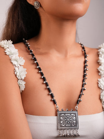 Kavya Bloom Bell Elegance Pendant Necklace Set