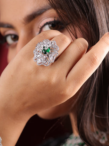 Emerald Bloom AD Ring