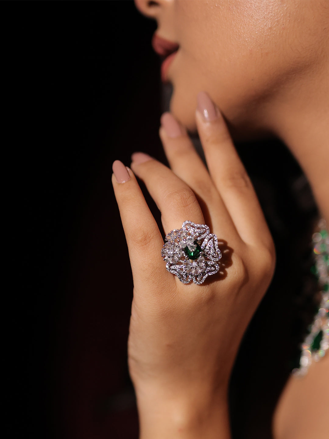 Emerald Bloom AD Ring