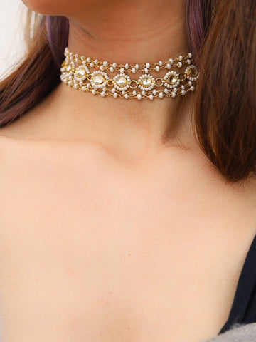 Serene Bloom Kundan Choker