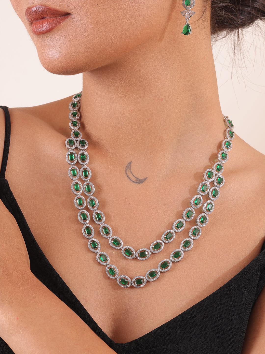 Emerald Grace AD Necklace Set
