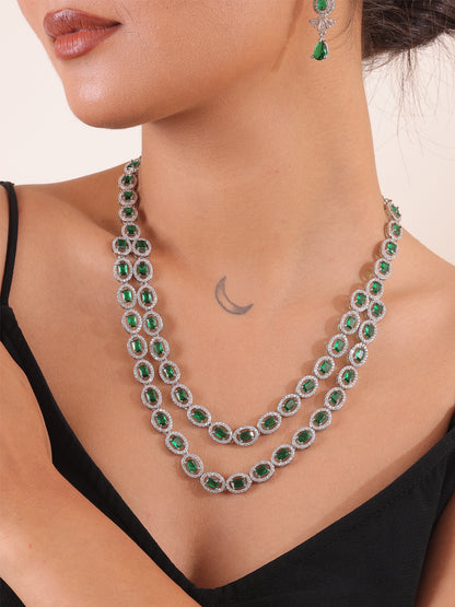 Emerald Grace AD Necklace Set