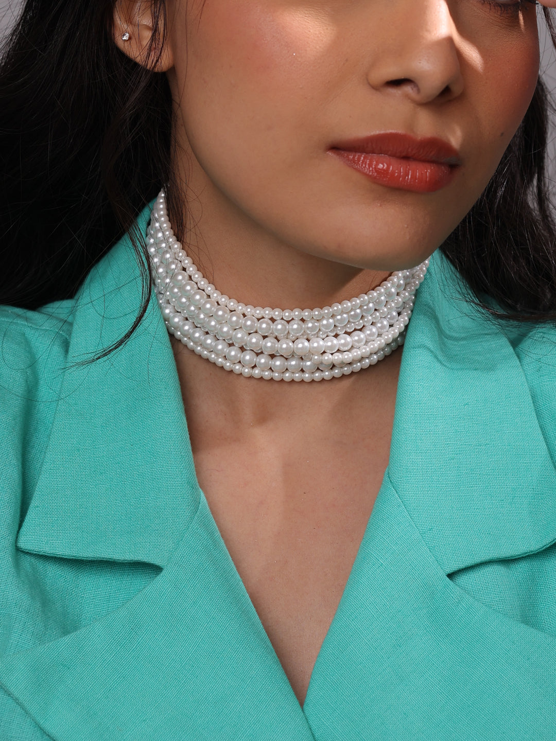 Sorelle Majestic Pearl Cascade Layered Grace Choker
