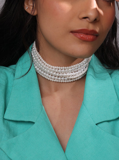 Sorelle Majestic Pearl Cascade Layered Grace Choker