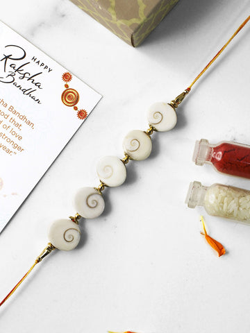Divine Blessings Gomti Chakra Rakhi - single
