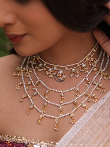 Alaya Pachi Kundan Multi-Layered Necklace