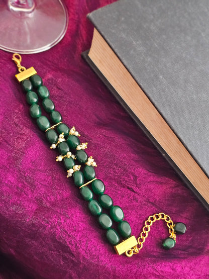 Green Pearl Bracelet