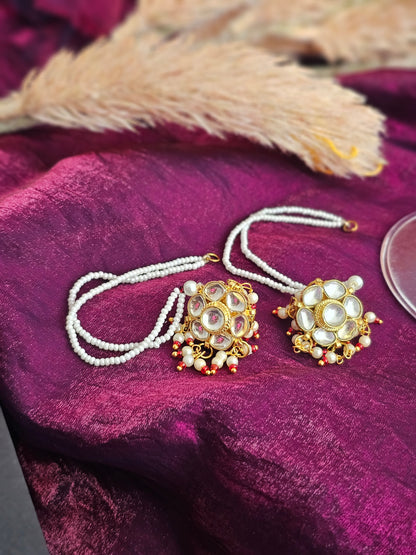Pearl Noor Kundan Earrings