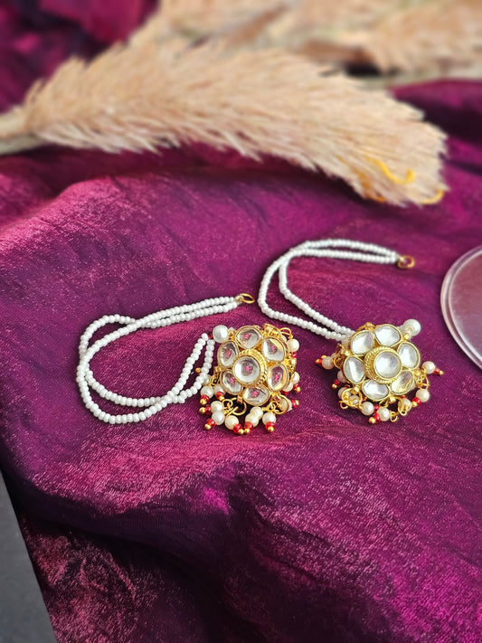 Pearl Noor Kundan Earrings