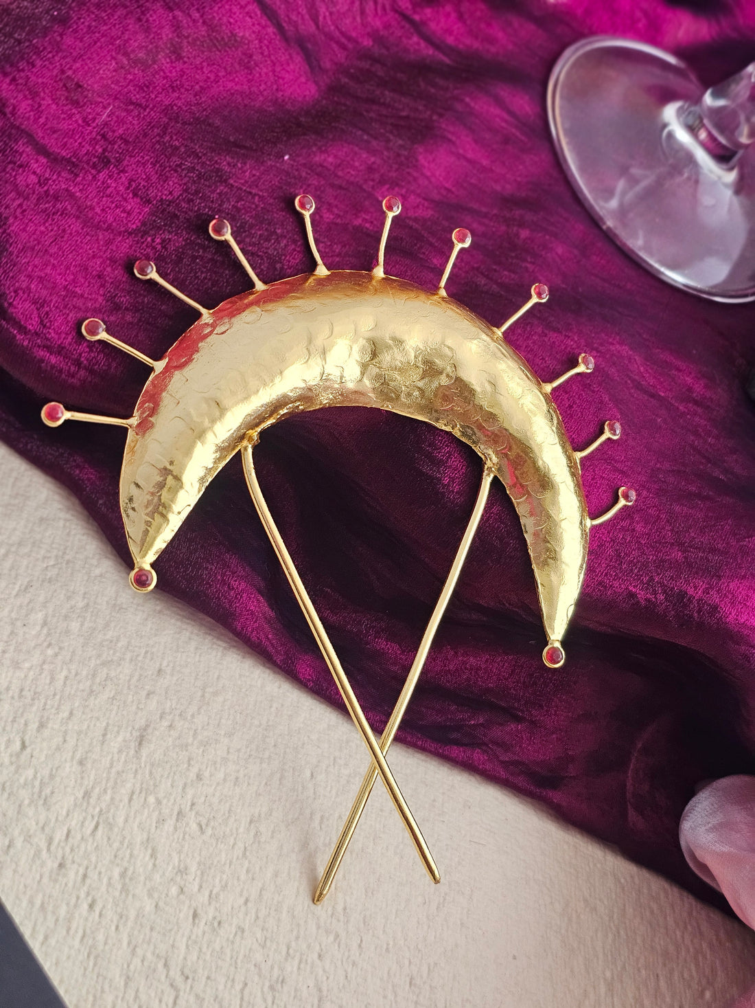 Golden Chandra Hair Pin