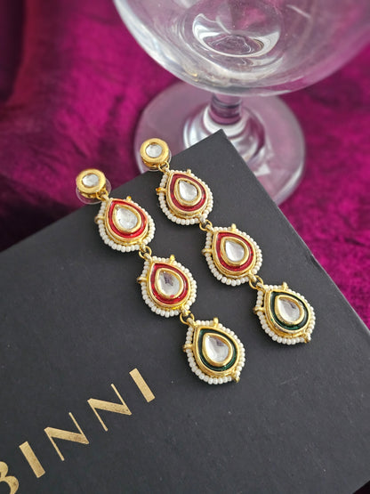 Dewdrop Kundan Earrings