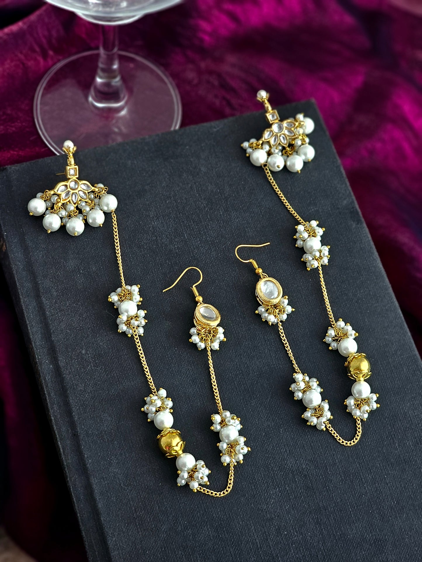 Pearl Zareen Chain Earrings
