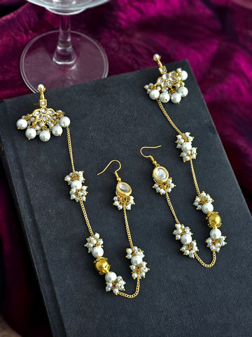 Pearl Zareen Chain Earrings