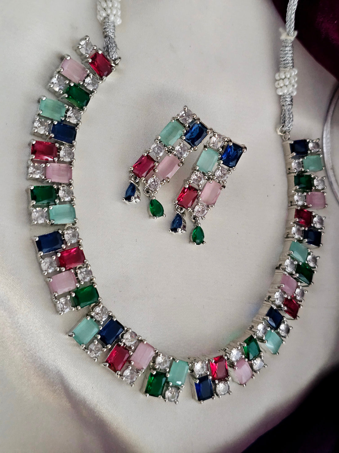 Radiant Prism AD Necklace Set