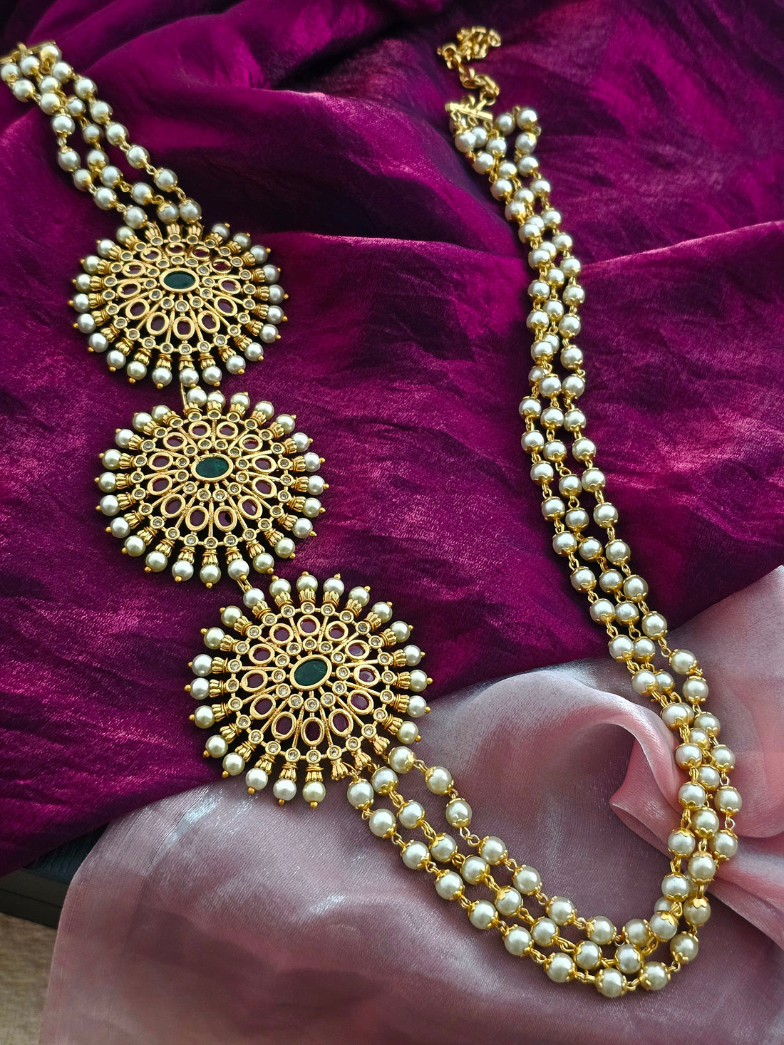 Grace Line Long Necklace Set