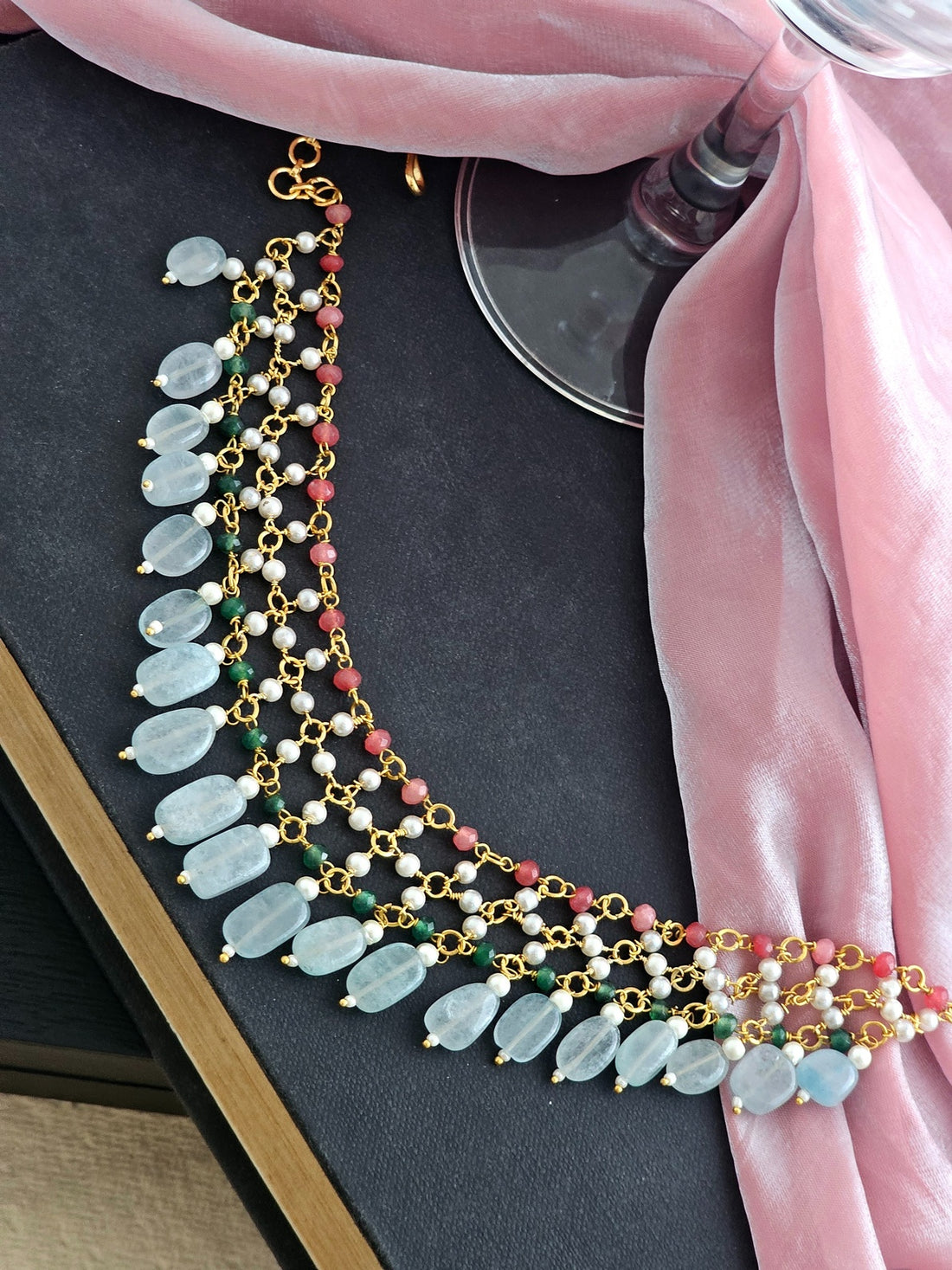 Aqua Bloom Harmony Necklace