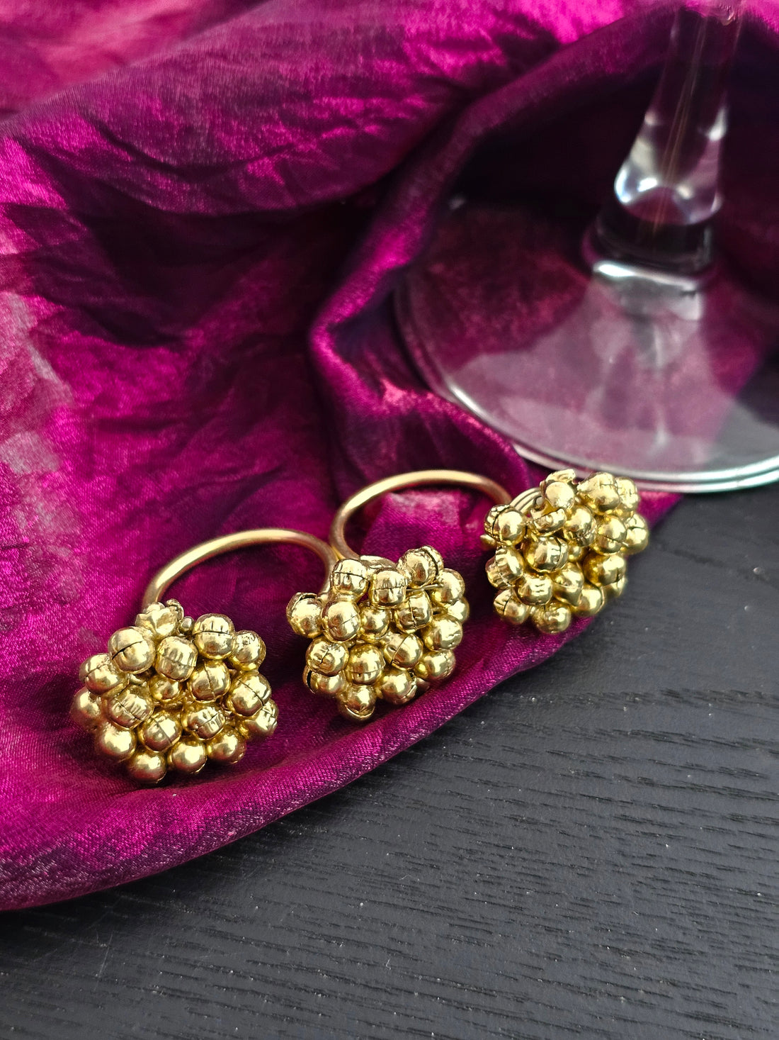 Golden Whisper Loop Ring