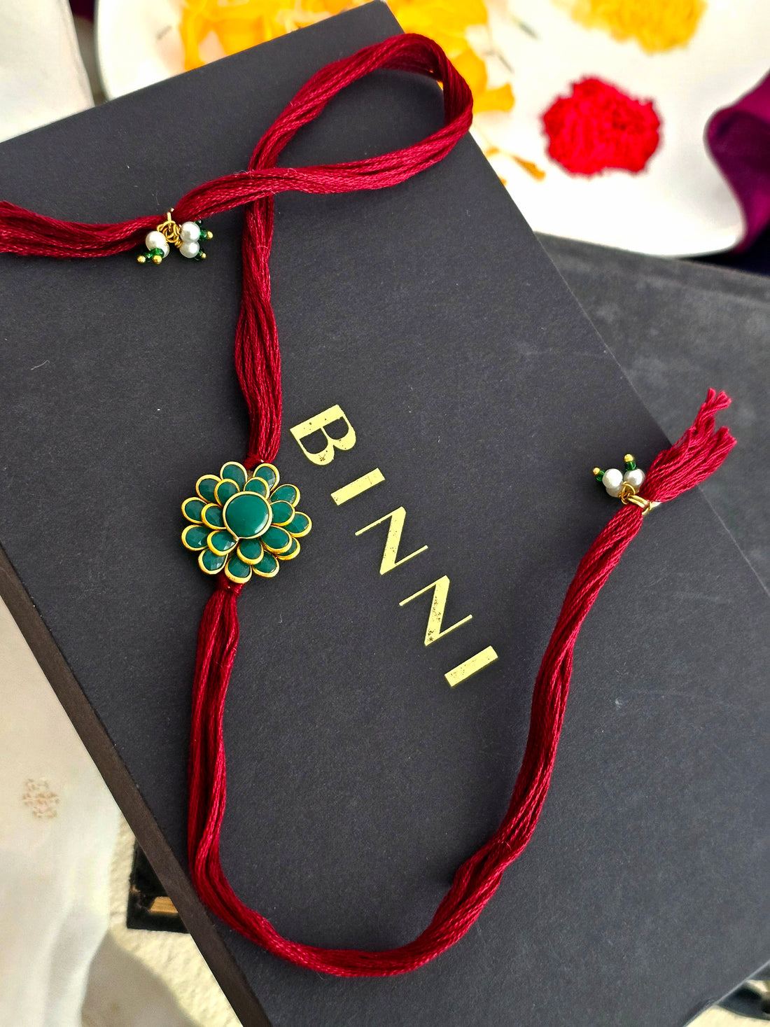 Green Blossom Rakhi