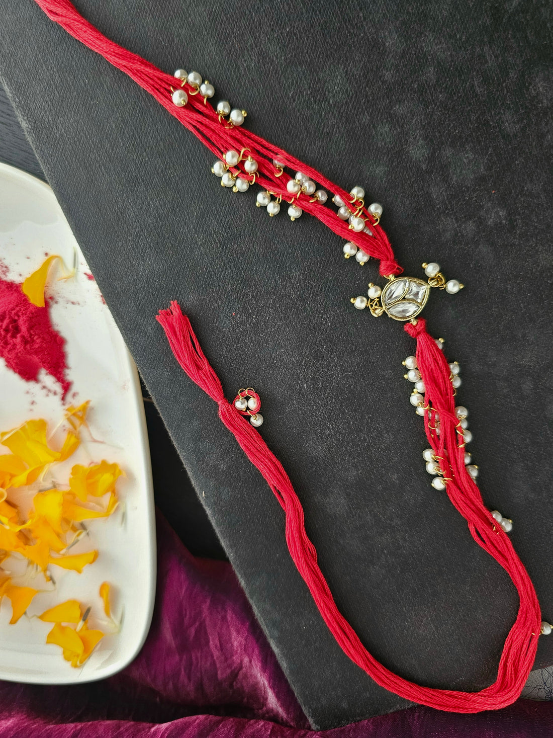 Silver Pearl Rakhi
