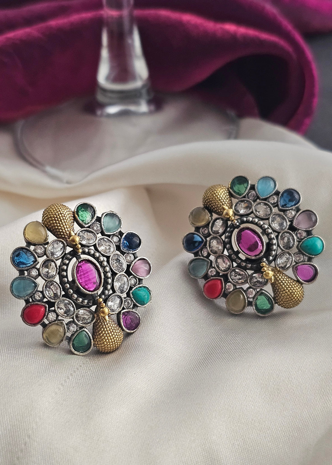 Chromatic Bloom Earring