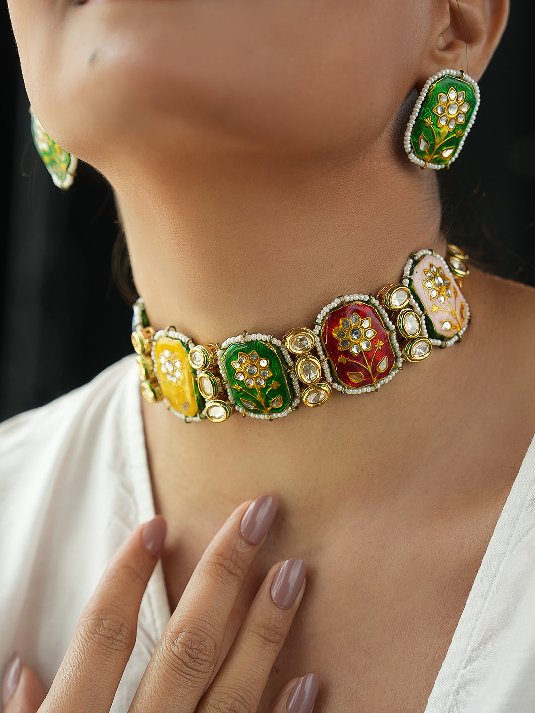 The Multicolour Heritage Choker Set
