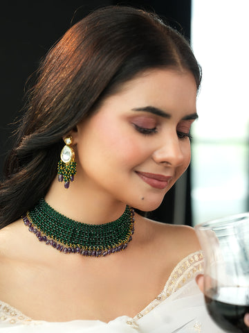 Green Aura Radiance Necklace Set