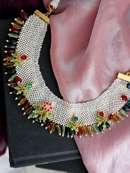Samaira Celestial Prismatic Onyx Necklace