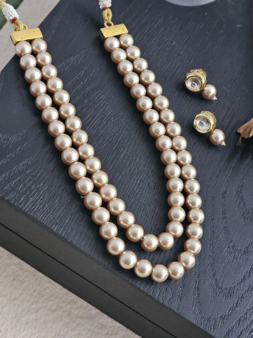 Amara Double-Strand Pearl Necklace